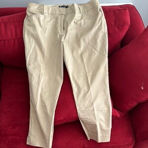 New York & Co 7th Avenue Beige Casual Capri Pants size 14
